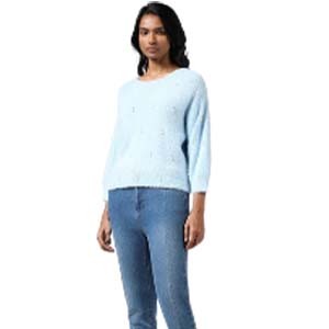 Mid Blue Straight - Fit Mid - Rise Jeans